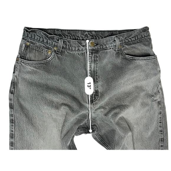 Carhartt B17 Relaxed Fit Tapered Leg Charcoal Jeans 38X30 Workwear Casual - Picture 4 of 11